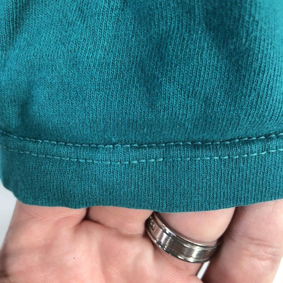 VTG 90’s Fruit Of The Loom Casual Wear Turquoise Womens Tank Top XL USA Made - Picture 6 of 10